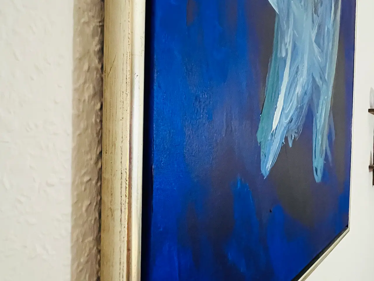 Billede 3 - Oliemaleri (ukendt kunstner) Mål: 70 x 64 cm (se info) (momsfri)
