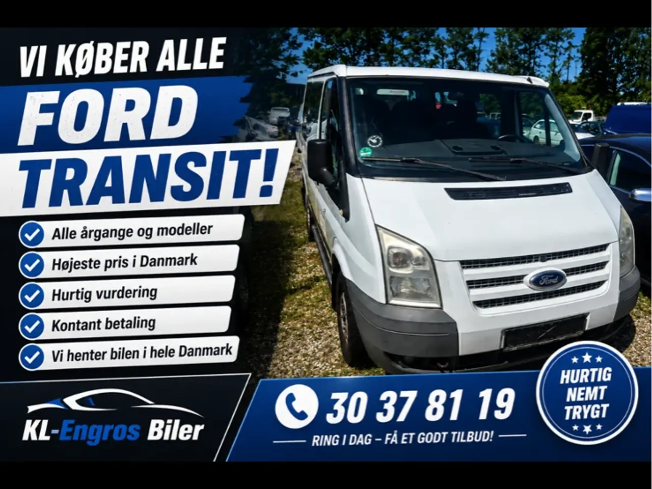 Billede 2 - Sælg din Ford Transit – Vi giver en god pris!