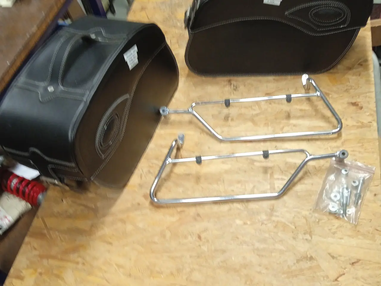 Billede 1 - Lædersidetaskesæt Moto Guzzi Nevada 750