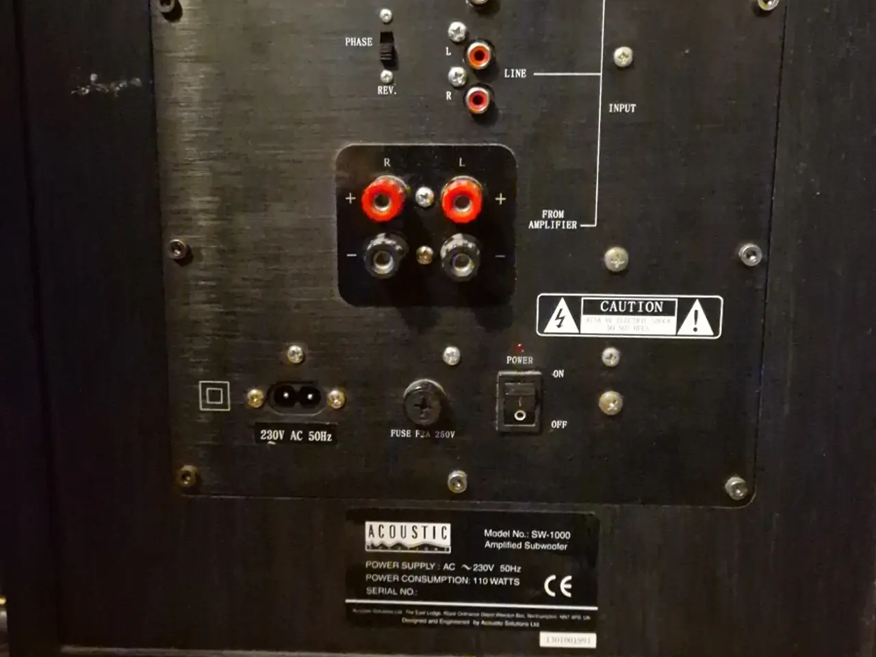 Billede 1 - Acoustic Solutions SW-1000 aktiv subwoofer.