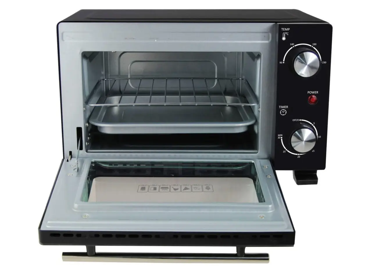 Billede 5 - Miniovn Esperanza 10 l - 800 W, sort