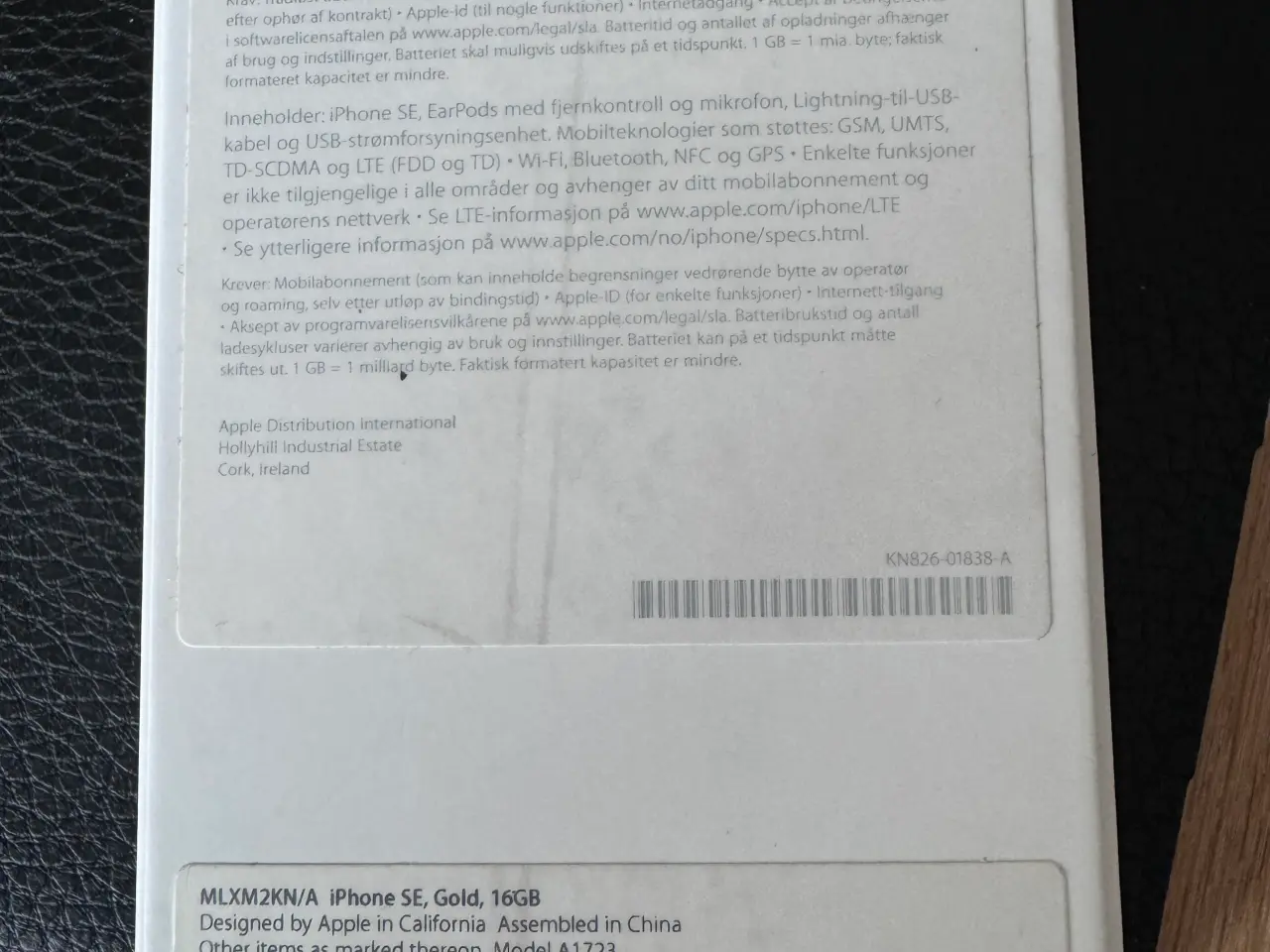 Billede 3 - Guld og hvid iPhone SE, 16 GB