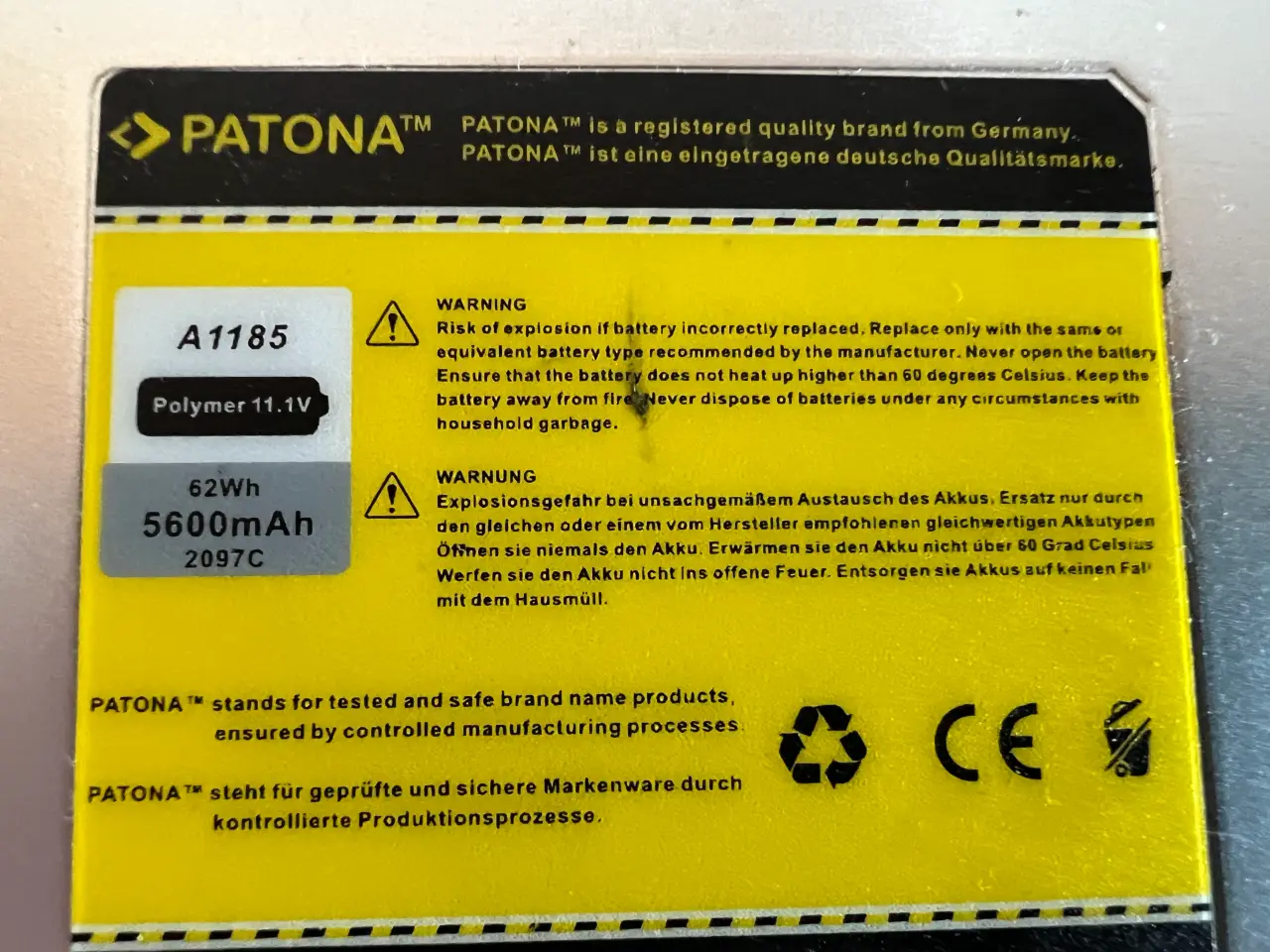 Billede 3 - Ny Batteri til Macbook pro 13"  Hvid A1185