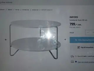 IKEA Hvidt sofabord