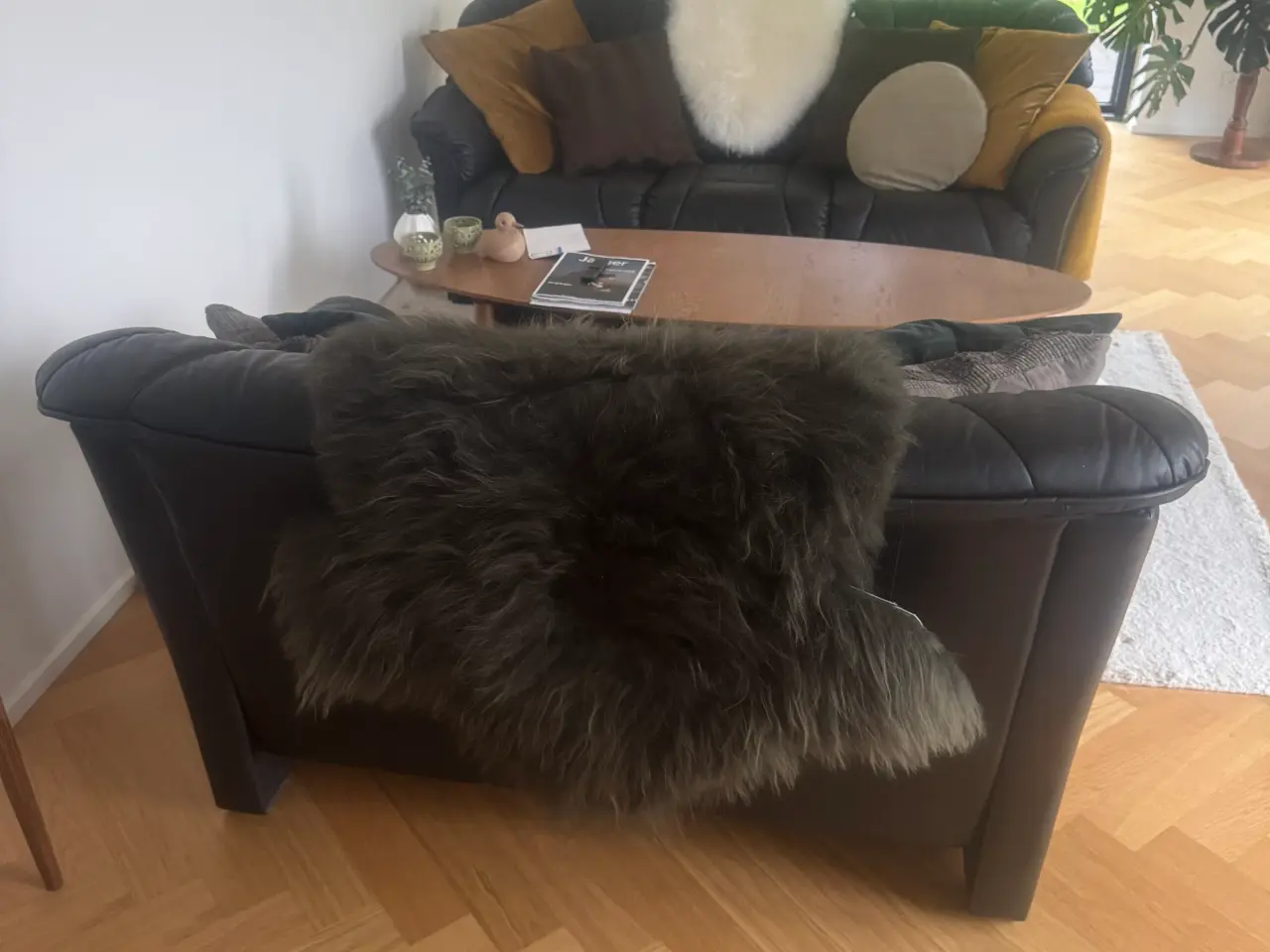 Billede 8 - 2 og 3 Pers. Lædersofa 
