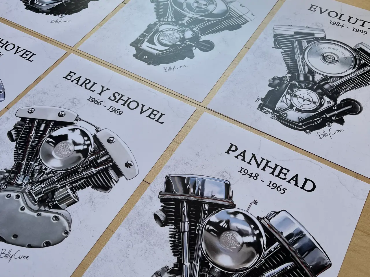 Billede 9 - Harley-Davidson plakat sæt