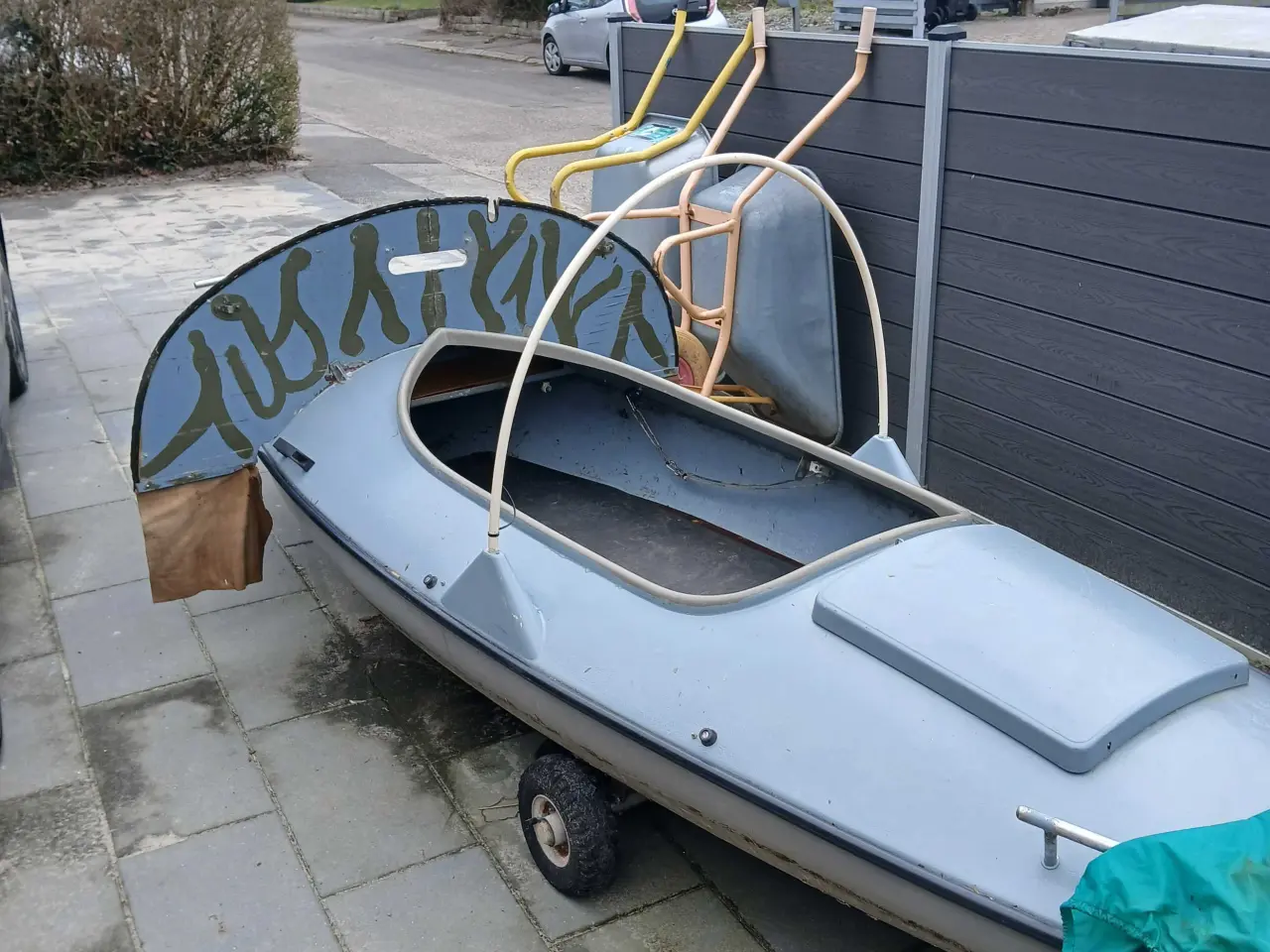 Billede 2 - Guldborgpram med original honda 2.5 hk med slyngko