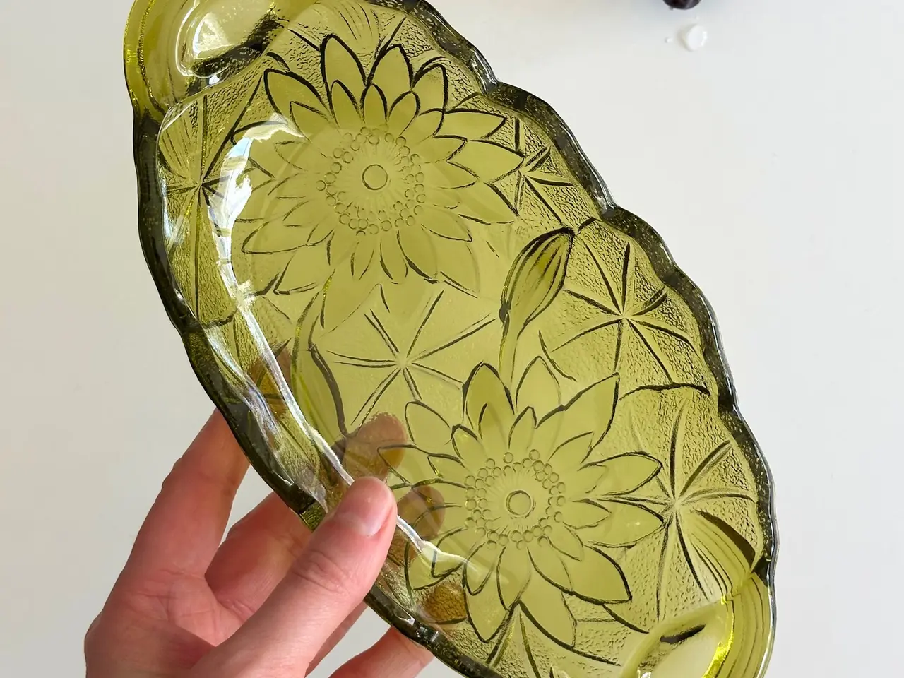 Billede 1 - Indiana Glass, oval skål