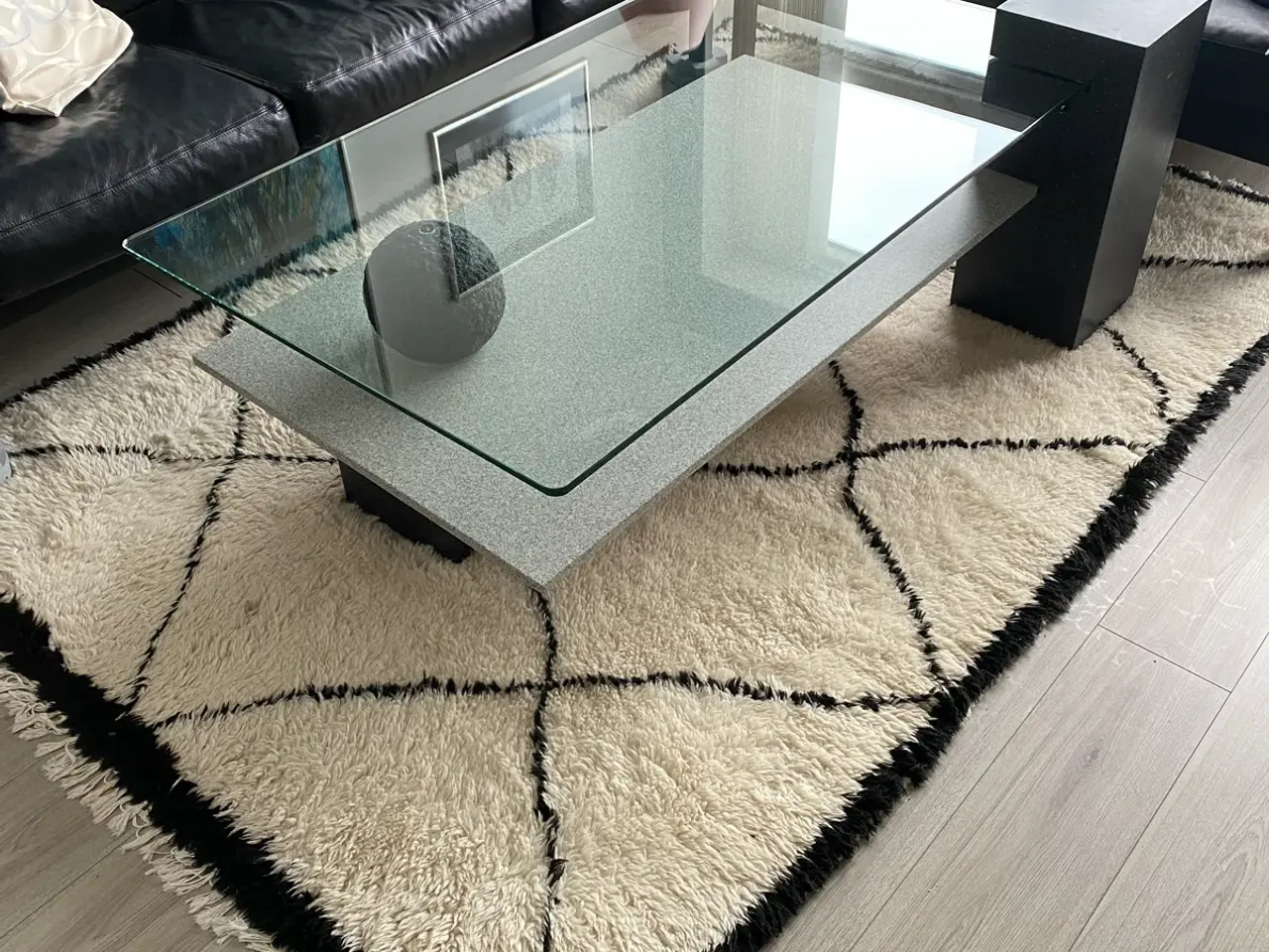 Billede 2 - Glas sofabord og 2 sideborde