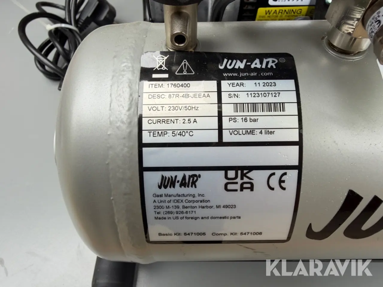 Billede 7 - Lydsvag Kompressor Jun-Air 87R-4B-JEEAA