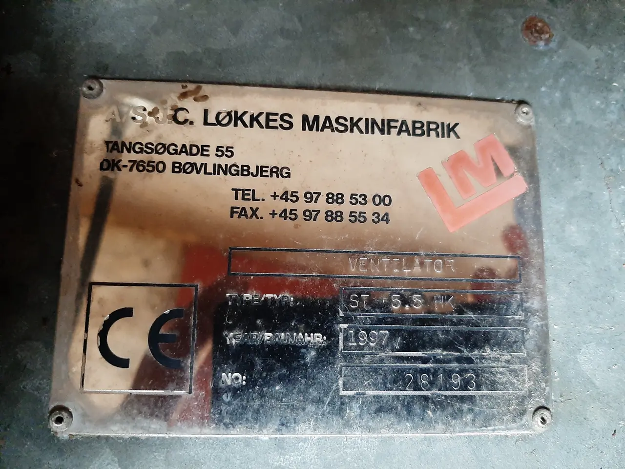 Billede 2 - Løkkes Ventilator ST 5,5 HK