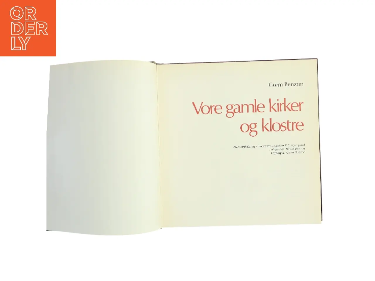 Billede 2 - Vore gamle kirker og klostre af Gorm Benzon (Bog)