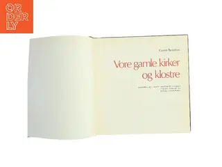 Vore gamle kirker og klostre af Gorm Benzon (Bog)