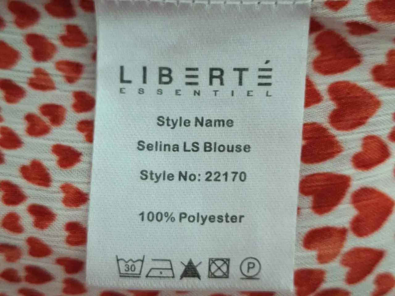 Billede 7 - Liberté skjorte med hjerter str. XXL
