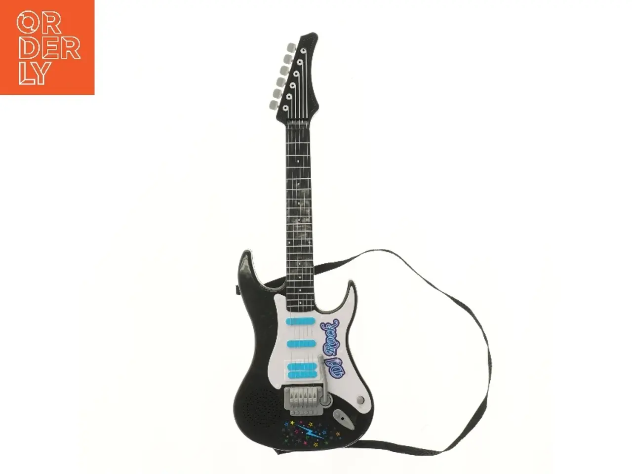 Billede 1 - Elektrisk legetøjsguitar (str. 56x19 cm)