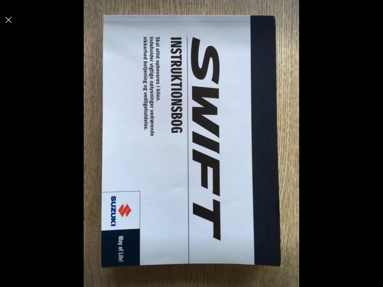 Billede 2 - Suzuki Swift instruktionsbog