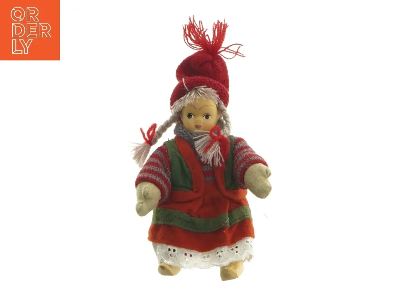 Billede 1 - Klassisk dukke i folkekostume (str. 15 cm)