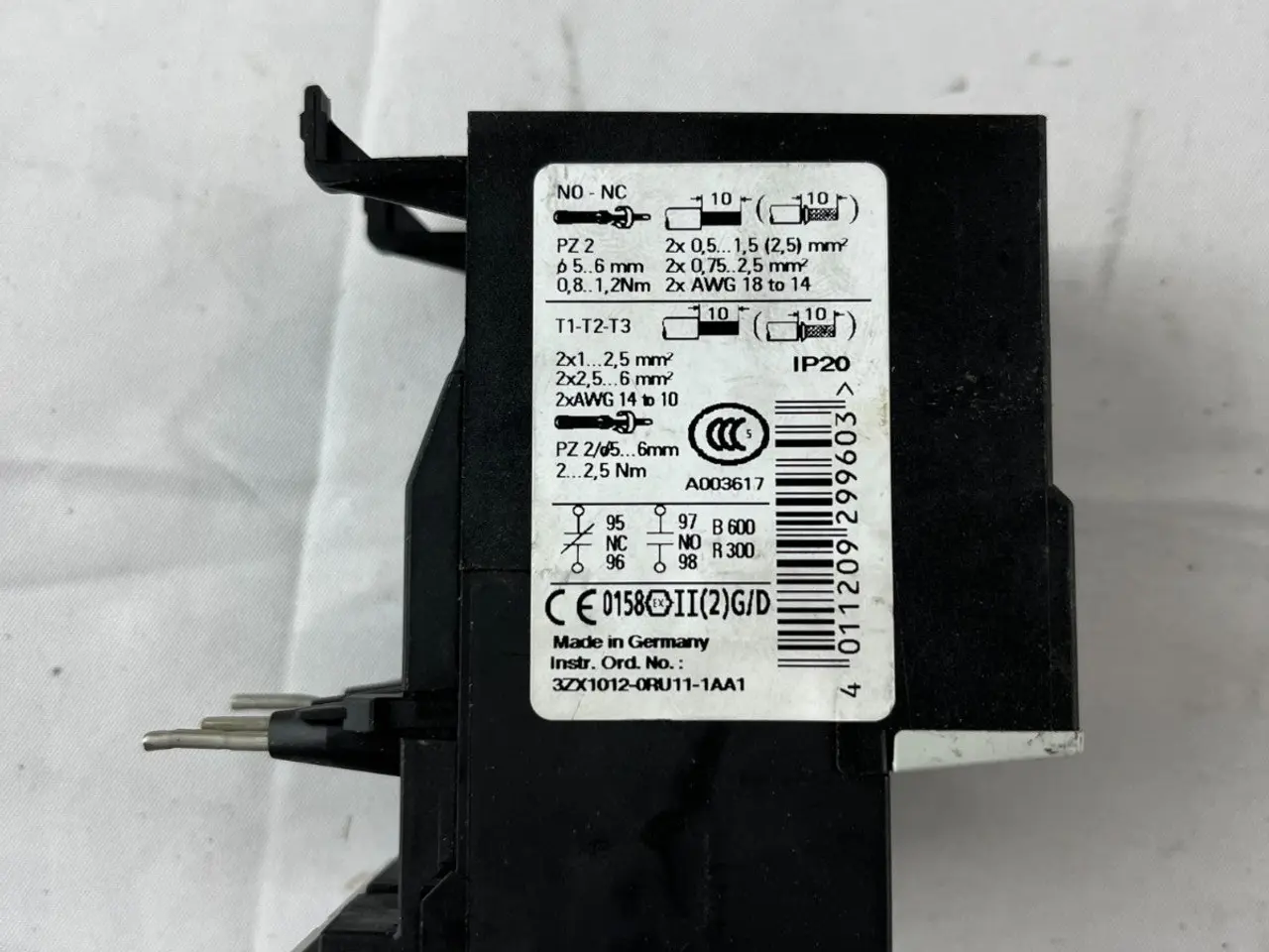 Billede 5 - Siemens SIRIUS 3RU1126-4BB0 Thermal Overload relæ