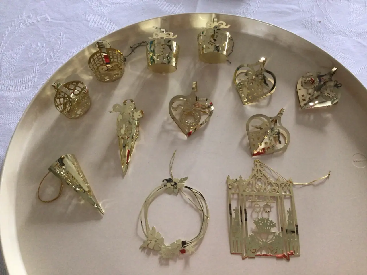 Billede 1 - Golden Christmas juleornamenter