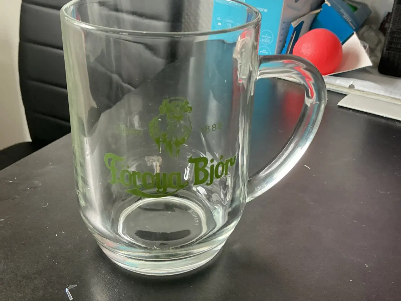 Billede 5 - Vintage Föroya Bjór ølglas 75 kr. 