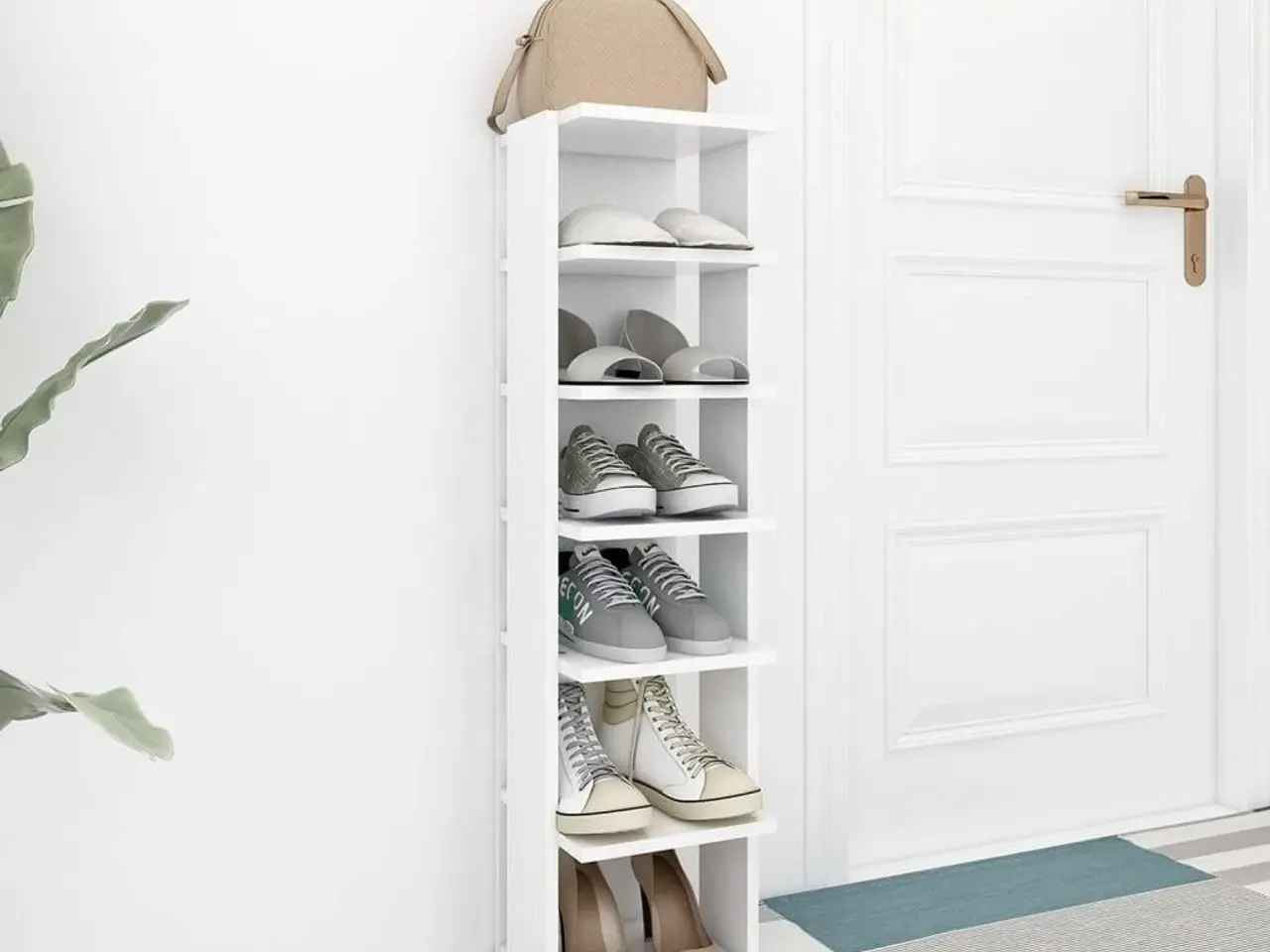Billede 3 - Skoskab 27,5 x 27 x 102 cm - hvid