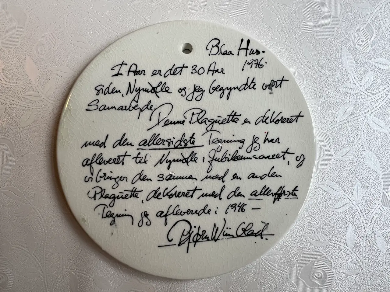 Billede 4 - Smukke sjældne Bjørn Wiinblad jubilæums platter