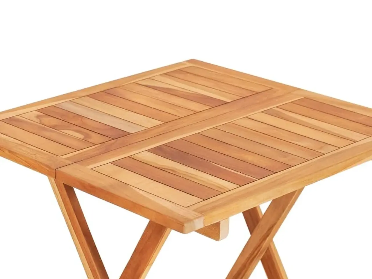 Billede 5 - Foldbart bistrobord 60 × 60 × 65 cm i massivt teaktræ