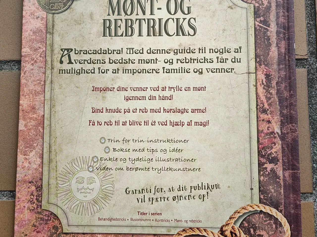 Billede 2 - Magiens håndbøger mønt og rebtricks BOG 