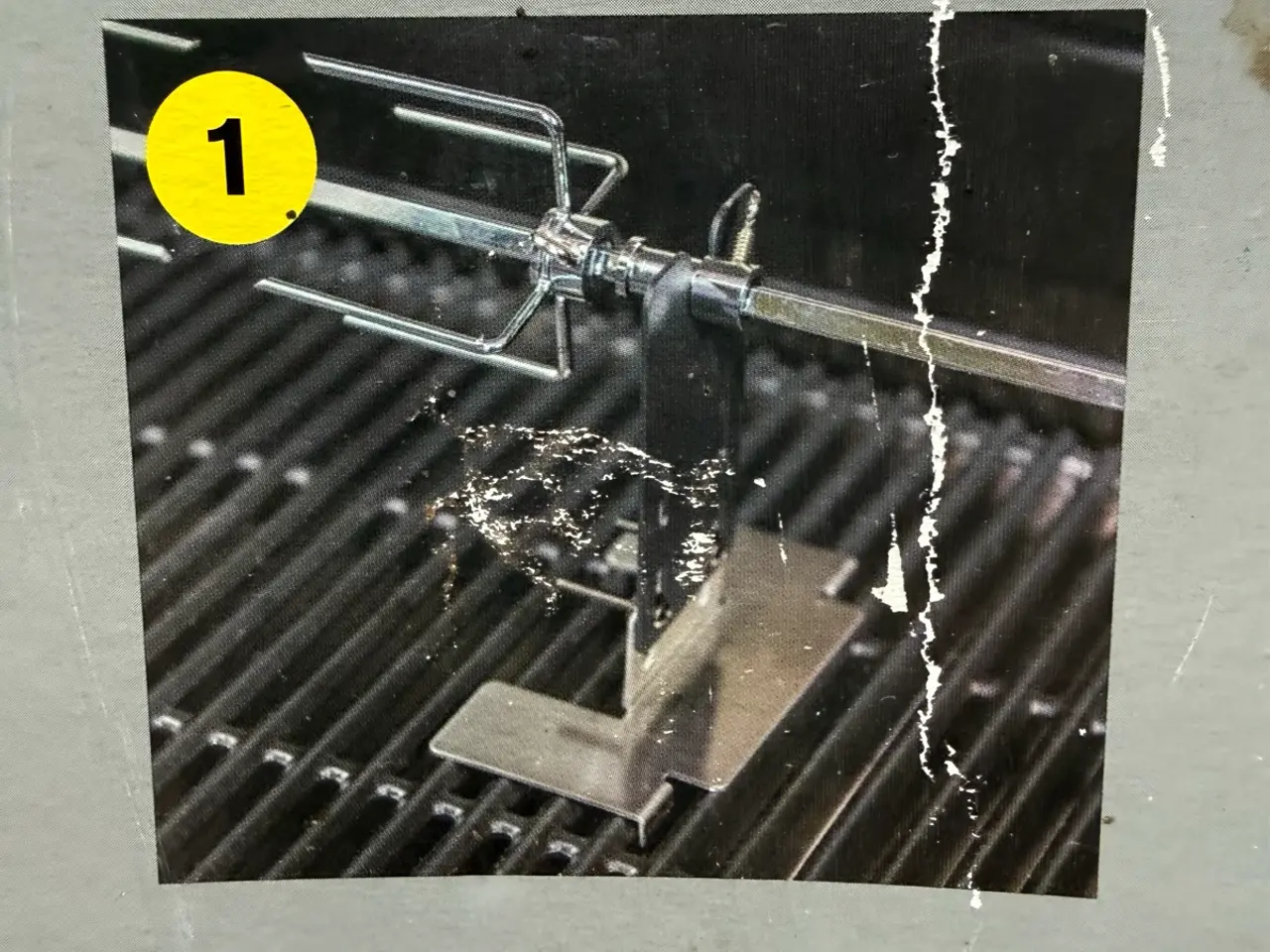 Billede 11 - Motor & spyd til Char-Broil rotisserie.