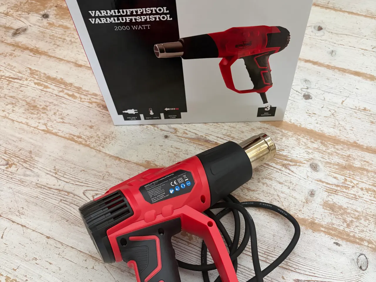 Billede 1 - Varmluftspistol - 2000 watt