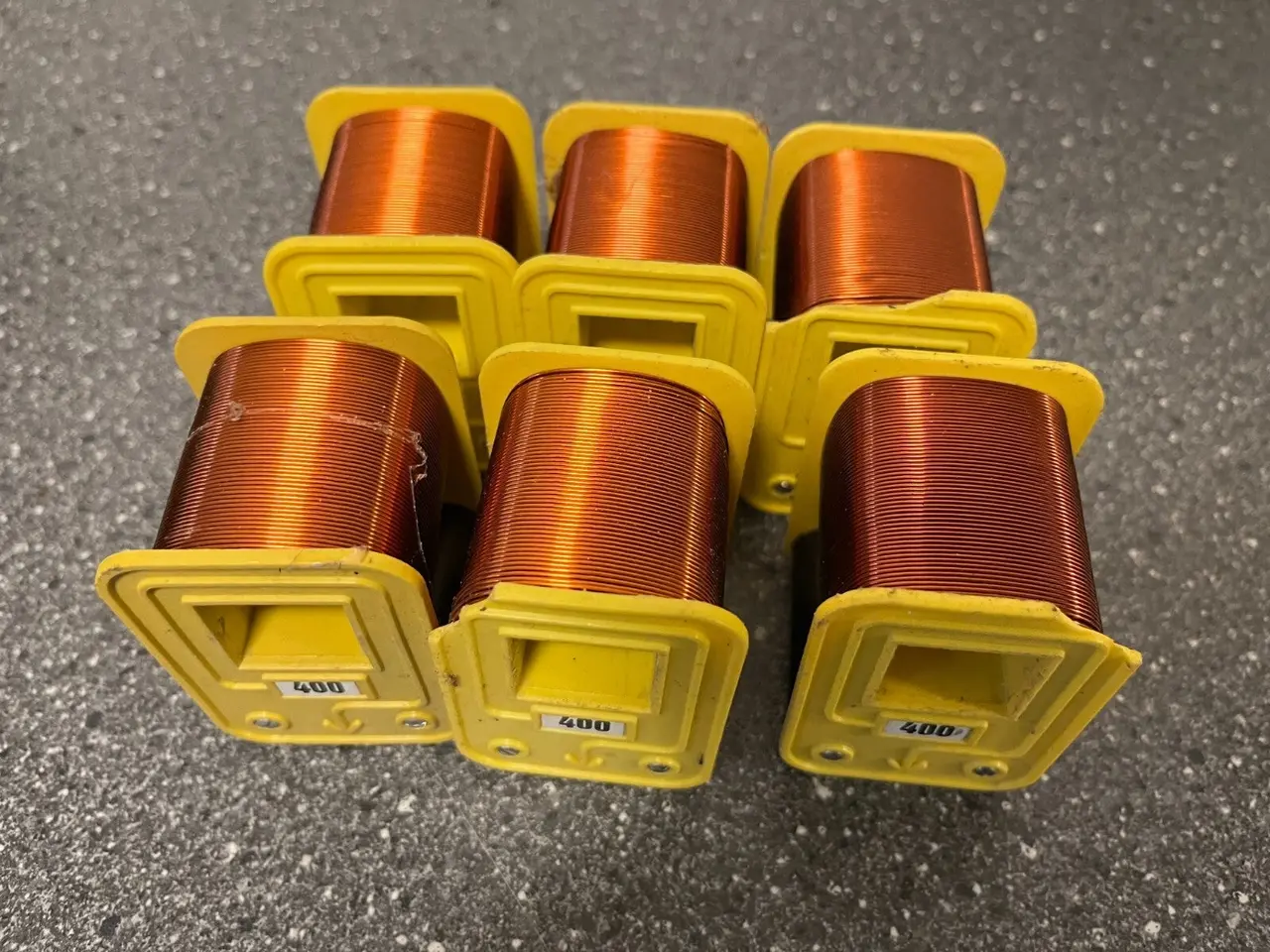 Billede 2 - parti of 6 Vintage 400 Current Transformers Yellow