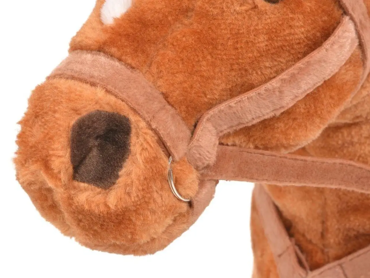 Billede 4 - Stående tøjdyr hest plysstof brun