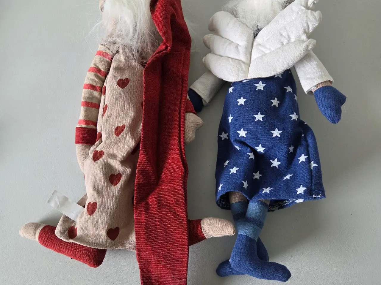 Billede 4 - Julefigurer i stof - engel og nissepige