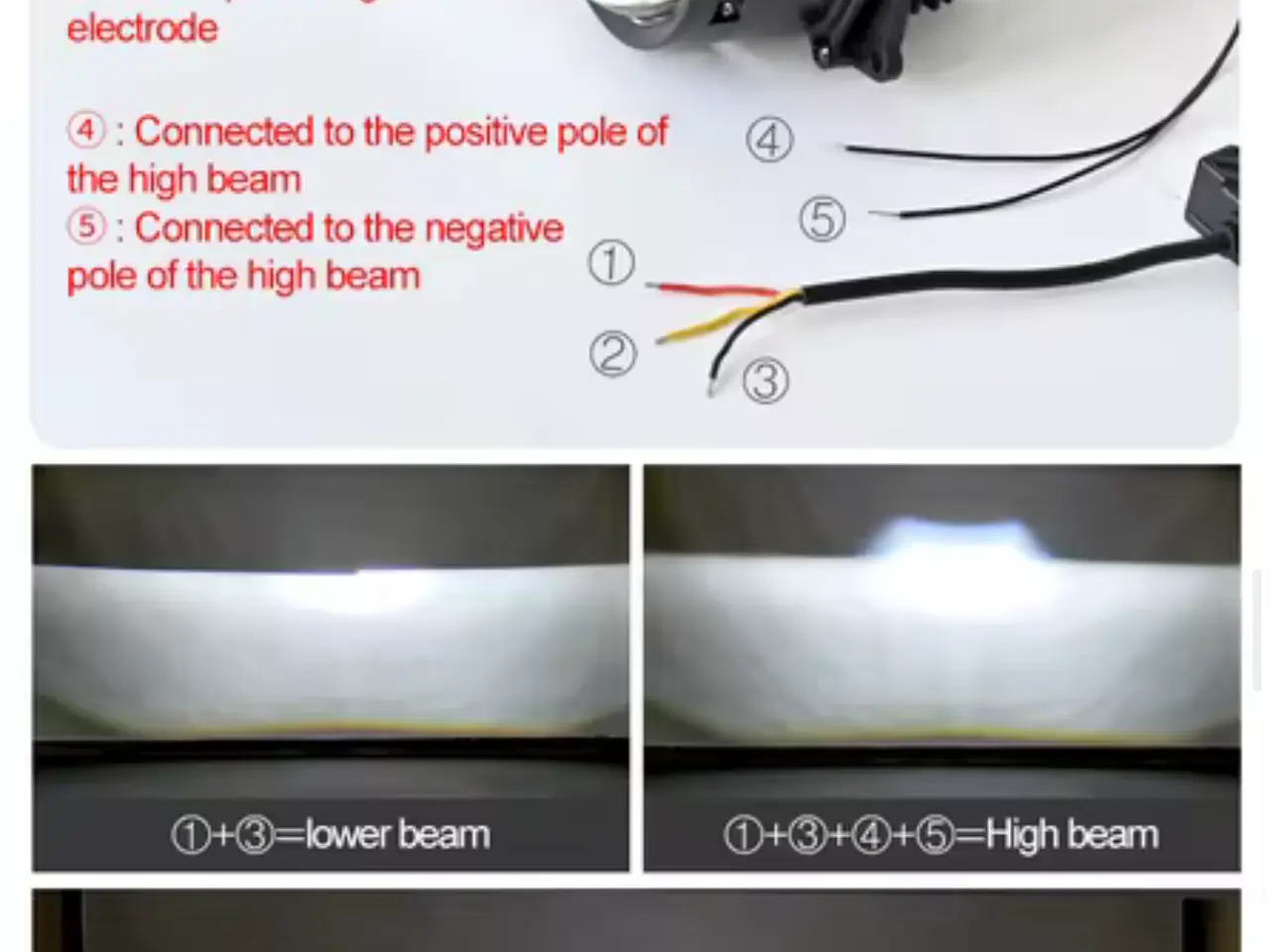 Billede 17 - MC eller Bil - Bi Direct Laser Led Projector Lense