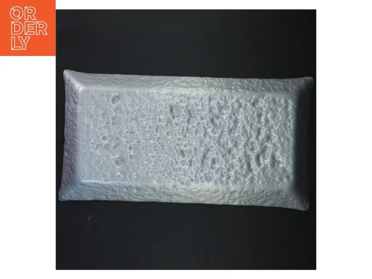 Billede 2 - Rektangulært keramikfad (str. 35x19x2,5 cm)