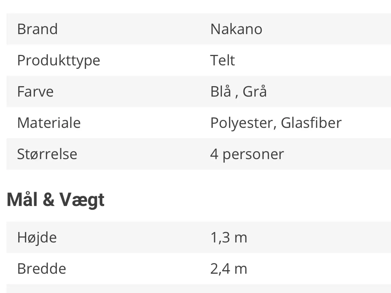 Billede 2 - Nakano Thy iglotelt - 4 personer