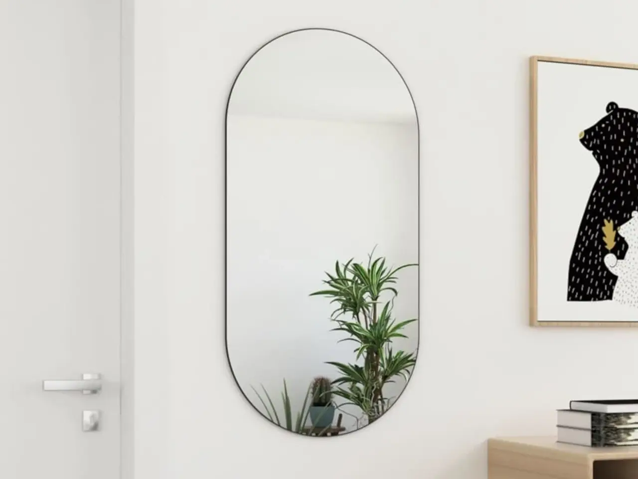 Billede 1 - Spejl 100x50 cm glas