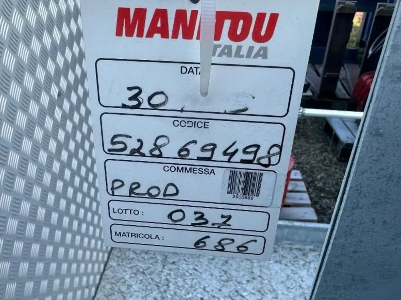 Billede 2 - Manitou Mandskabskurv