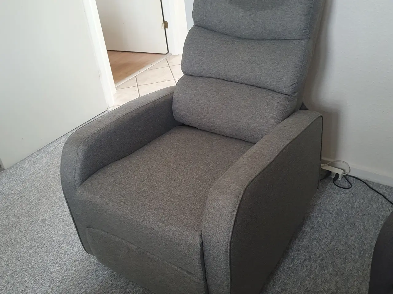 Billede 1 - Grå recliner lænestol