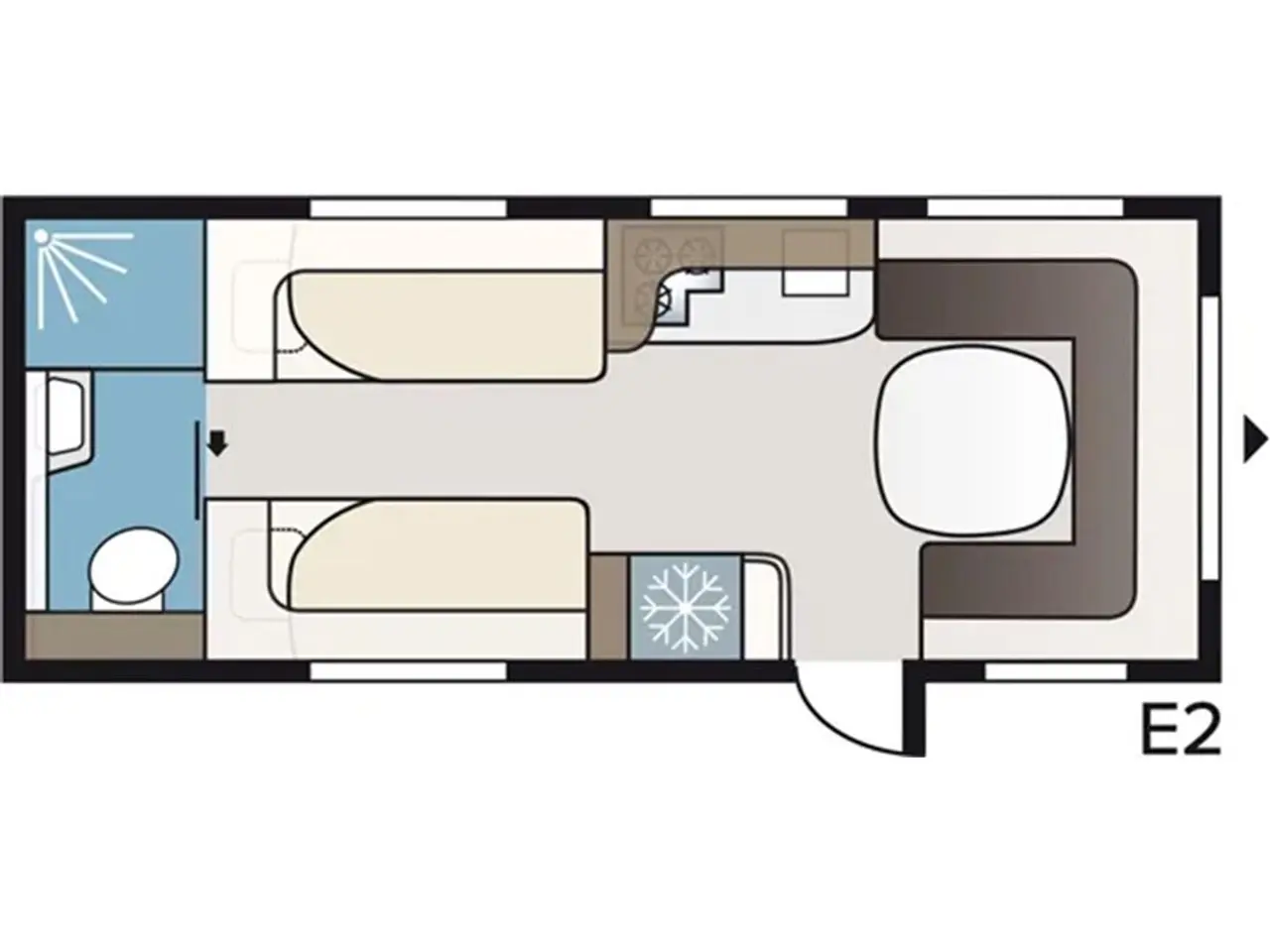 Billede 2 - 2027 - Kabe Safir 600 TDL KS