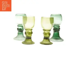 Vintage rømer glas (str. 2 stk Ø 5,5 cm længde 11 cm)