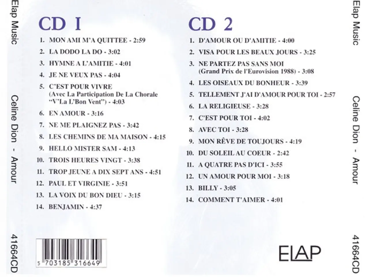 Billede 2 - Celine Dion* – Amour – 2CD