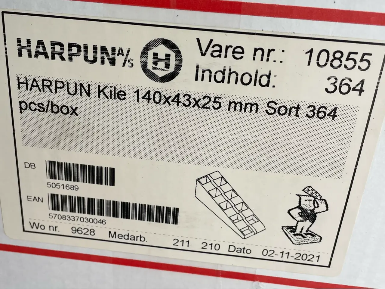 Billede 4 - Harpun kiler og justerbrikker – nye/uåbnede kasser