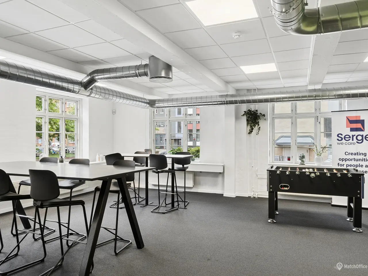 Billede 11 - Fleksible kontorrammer i karakterfuld ejendom med ventilation - adgang til fælles kantine og tagterrasse