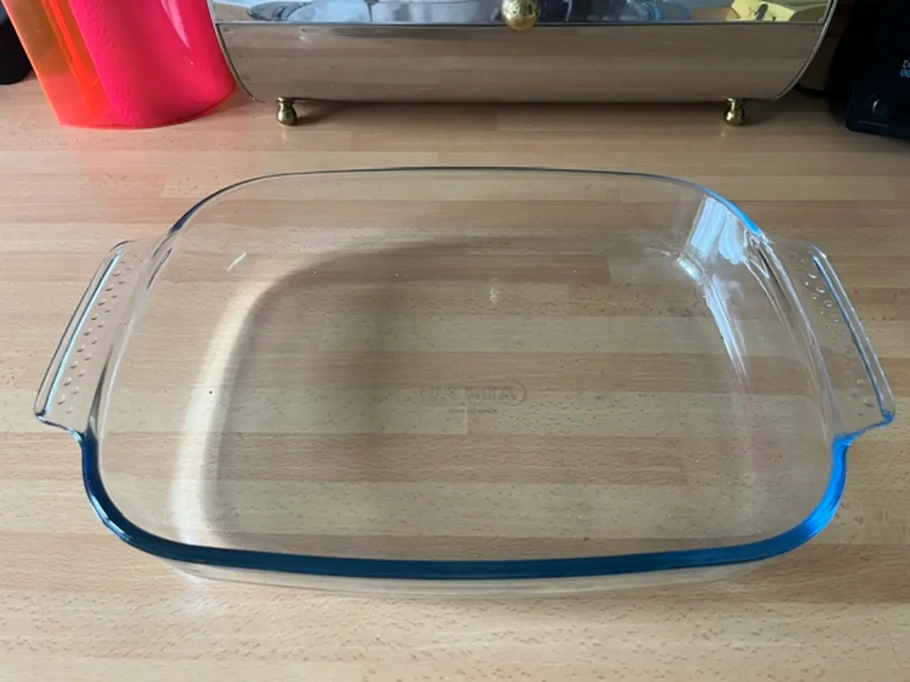 Billede 1 - Pyrex glasfad – 38 x 25 cm - flot stand