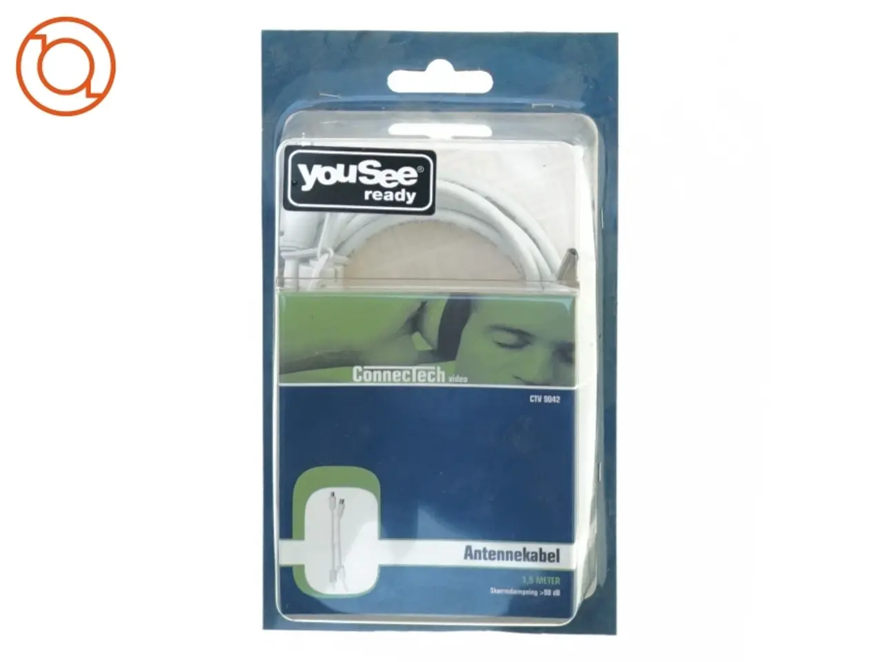 Billede 1 - Antenne kabel fra Yousee (str. 20 x 12 x 6 cm)