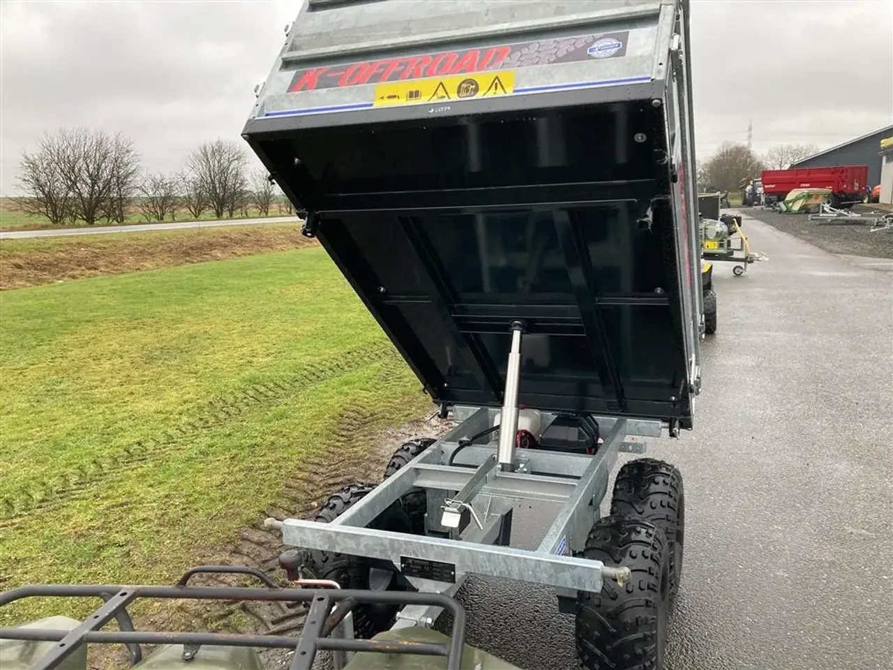 Billede 6 - K-vogne K-OFFROAD 1,2 tons Boggievogn med 3-vejs tip og høje sider.