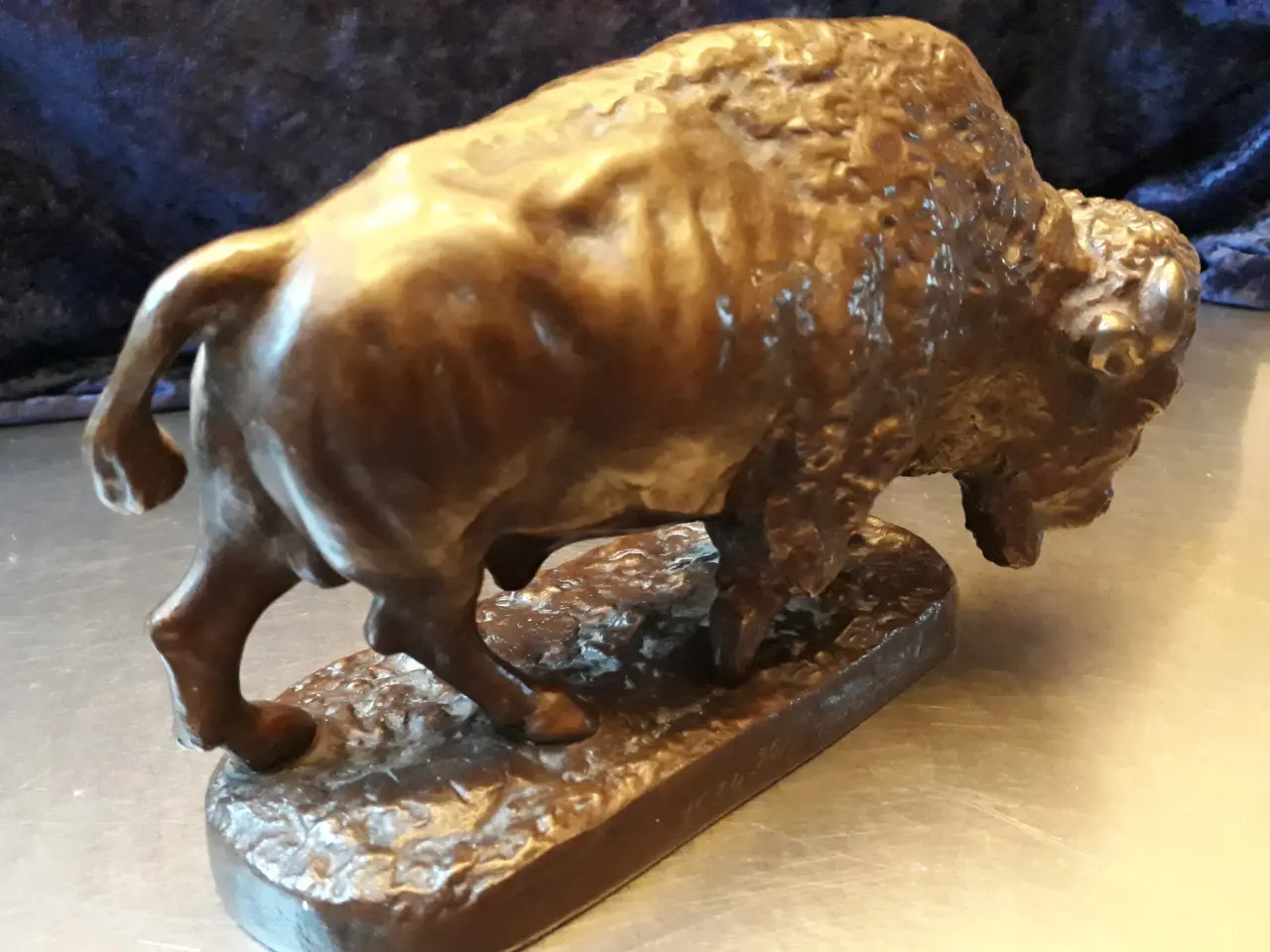 Billede 3 - Metal Bison Figur