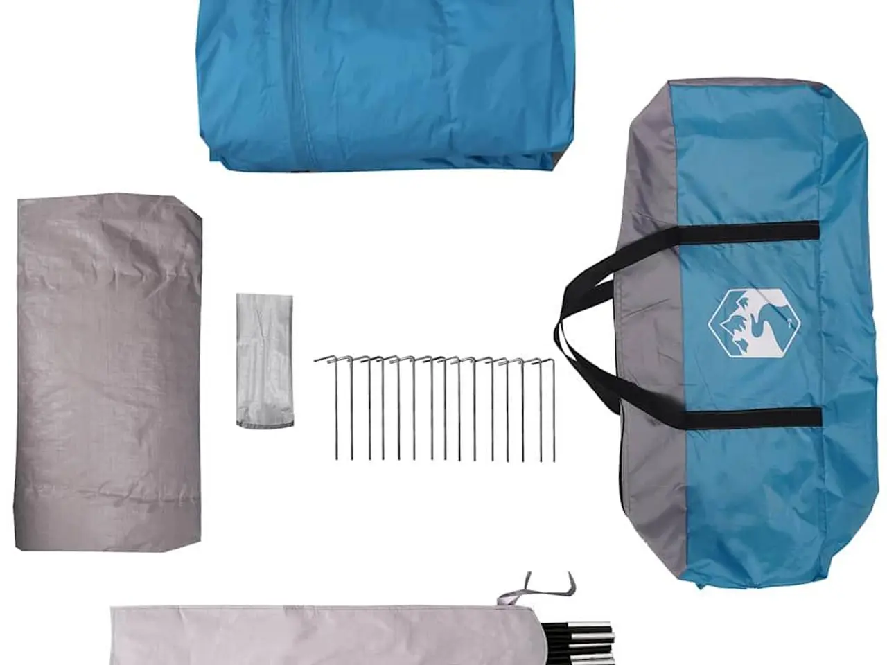 Billede 11 - Telt Blå 680 x 510 x 210 cm 185T Polyester med PU Coating