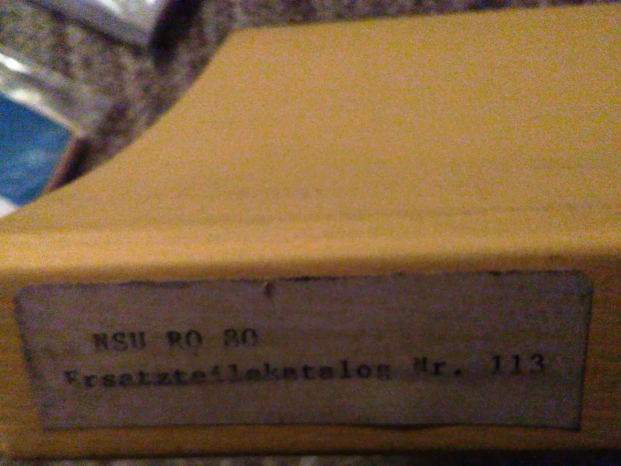 Billede 1 - NSU RO 80, Ersatzteilekatalog.